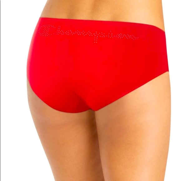 Champion Women’s Red Double Dry Perforated Logo No Show Hipster Underwear 2X NWT - Picture 3 of 6